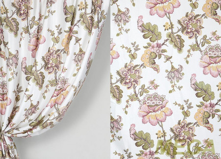 Ткани портьерные Печать Сатен ERT YQ1090-2/280 P Pech