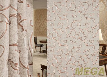 Ткани портьерные Рельеф Жаккард ZG 1004-01/150