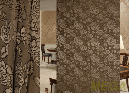 Ткани портьерные Однотон Жаккард MYX BRT918-16/150 P