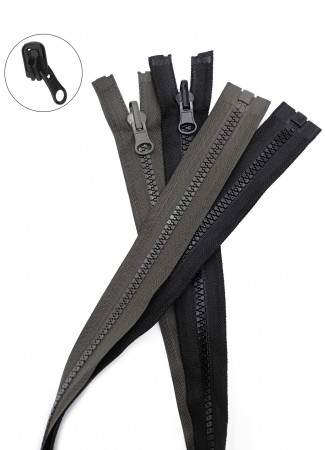 Молния трактор Т5 1 замок у/з бегунок перекидной LOGO 75см в Воронеже