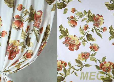 Ткани портьерные Печать Сатен ERT YQ1070-1/280 P Pech