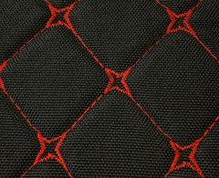 Ткань обивочная для автомобильных чехлов шир 150см (№7 (черный + 148 красный))