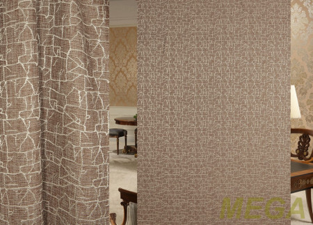 Ткани портьерные Жаккард Лен HT 6598-V102/280 P Jak