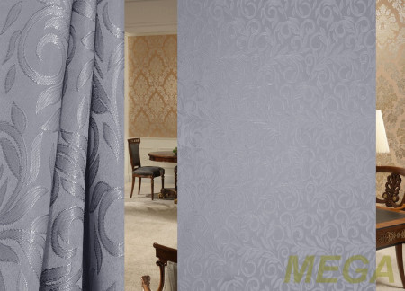 Ткани портьерные Однотон Жаккард HT6378-DARK GREY/150 P Jak