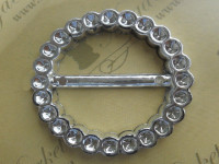 Пряжка &quot;ММ&quot; металлизированная № 201 (3см)