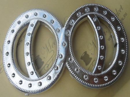 Пряжка металлизированная "ММ" в Воронеже