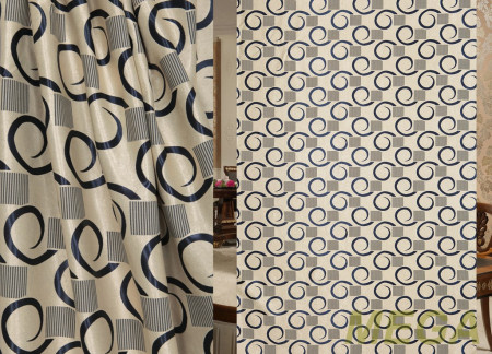 Ткани портьерные Жаккард Блэкаут JL BKJ-1312-120/280 Bl