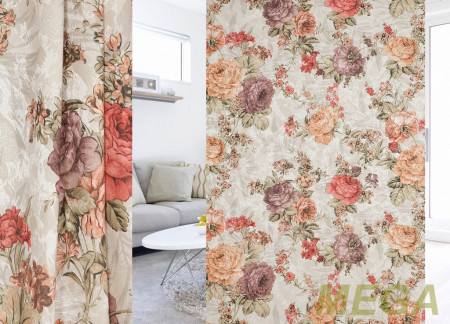 Ткани портьерные Печать Жаккард GL PP1095-1/150 P Pech