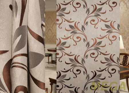 Ткани портьерные Жаккард Блэкаут JL BKJ1803-23/150 Bl