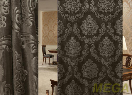 Ткани портьерные Однотон Бархат HLX D3-12/150 PB