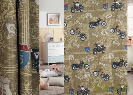 Ткани портьерные Печать Блэкаут HH ZXY2044-01/280 BlPech