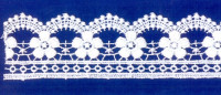 Кружево № 40030 шир 40мм(уп.9м)
