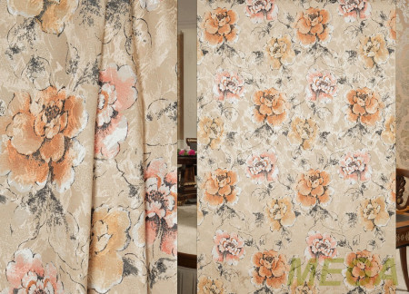 Ткани портьерные Печать Жаккард GL PP1131-3/150 P Pech