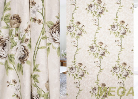 Ткани портьерные Печать Жаккард ERT DP3830-3/280 P Pech