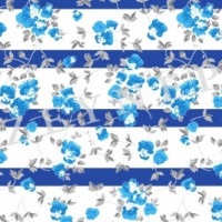 Полотно трикотажное Кулирка 30/1 набивная в рулоне  в Воронеже