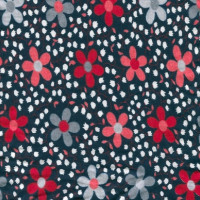 Полотно трикотажное Кулирка 30/1 набивная в рулоне  в Воронеже