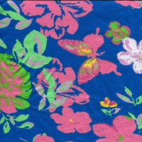 Полотно трикотажное Кулирка 30/1 набивная в рулоне  в Воронеже