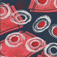 Полотно трикотажное Кулирка 30/1 набивная в рулоне  в Воронеже