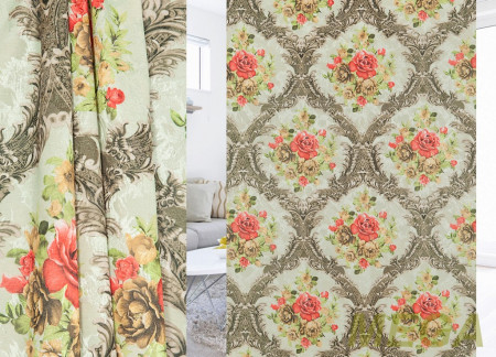 Ткани портьерные Печать Жаккард GL PP1088-5/150 P Pech